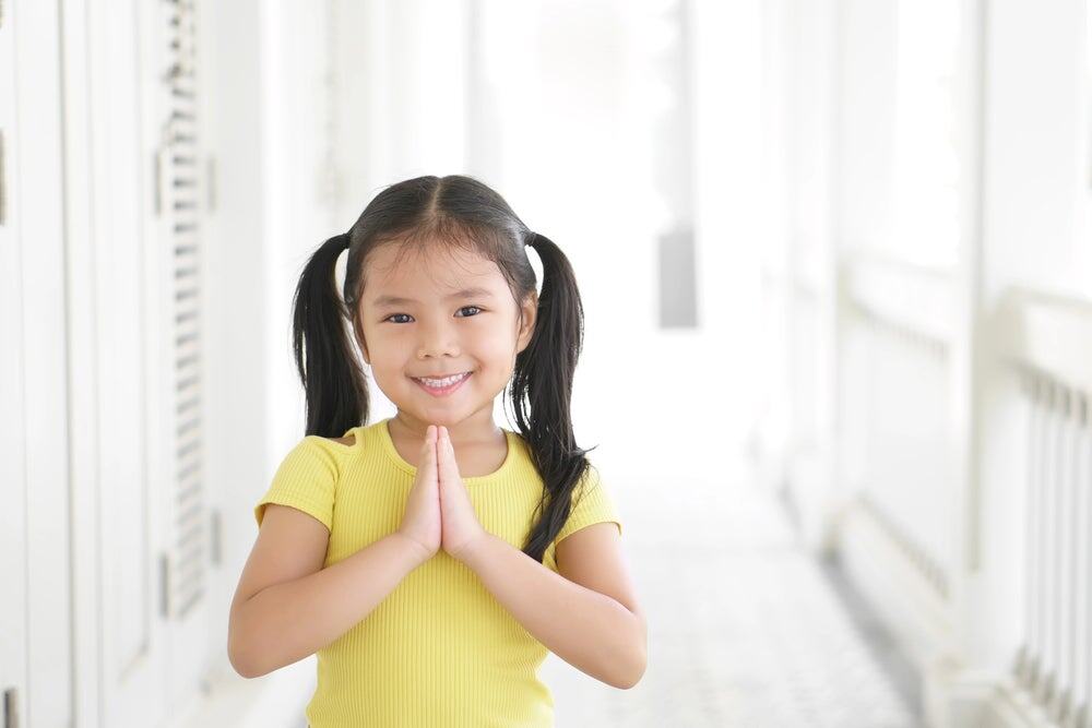 Kid learning mindfulness for kids
