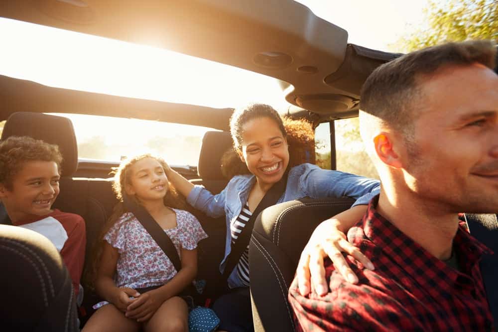 Parents playing car games for kids