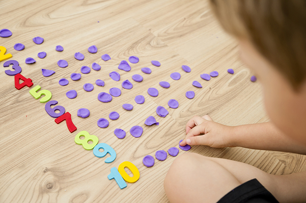 kindergarten math with playdough