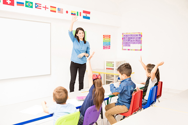 first day of kindergarten classroom