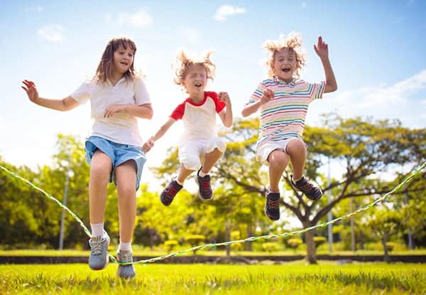 team building activities for kids - group jump rope